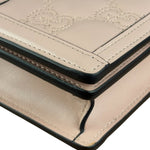 Gucci Light Pink Leather GG Matelasse Chain Wallet