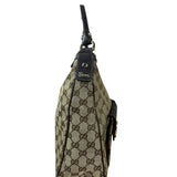 Gucci Vintage Brown Canvas GG Shoulder Bag