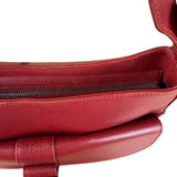 Loewe Vintage Red Leather Shoulder Bag