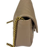 Gucci Pink Beige Leather Marmont Mini Shoulder Bag