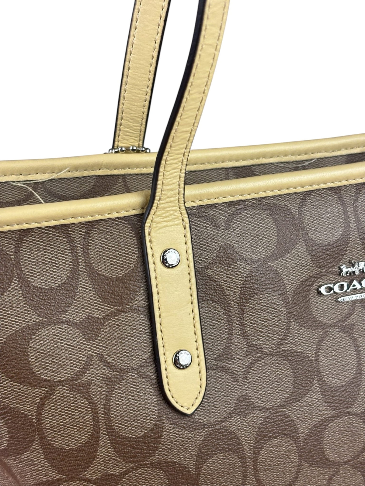 Coach Beige/Brown CC City Tote