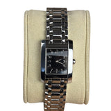 Fendi 7000L Black Dial Tank Stainless Steel Band
