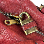 Chloe Red Leather Paddington Medium Satchel Two-Way Bag