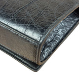 Balenciaga Black Croc Embossed Le City Clutch/Wallet