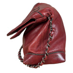 Chanel Red Quilted Leather Chain Shoulder Bag 2007