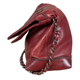 Chanel Red Quilted Leather Chain Shoulder Bag 2007