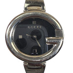 Gucci 134.3 Black G Dial Bangle Watch