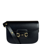 Gucci Black Leather Horsebit 1955 Shoulder Bag