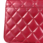 Chanel Dark Fuchsia Quilted Leather Flap Bag 2019