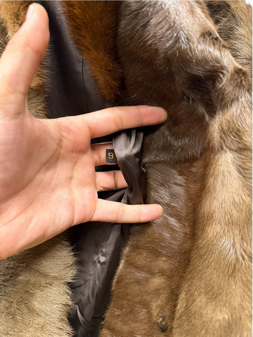 Vintage Mink Trim/Persian Lamb Fur Long Coat