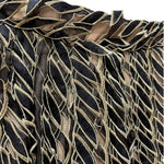 Loewe Gold/Black Multi-Layered Embroidered Ribbon Skirt