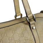 Gucci Yellow Leather GG Abbey Shoulder Bag
