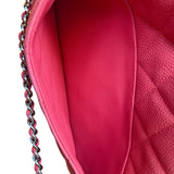 Chanel Coral Pink Matte Quilted Caviar Flap Shoulder Bag 2012