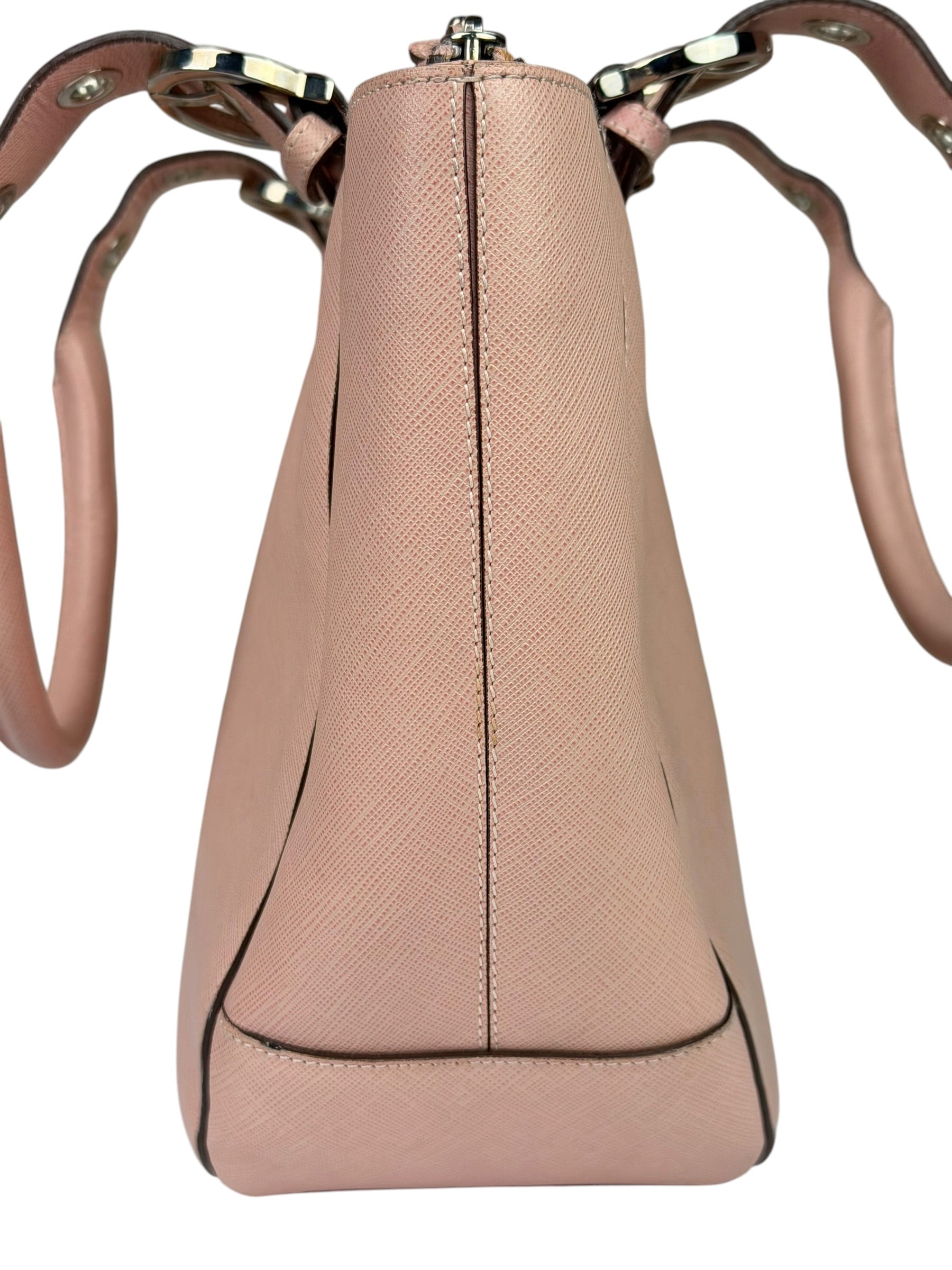 Salvatore Ferragamo Pink Saffiano Leather Shoulder Bag