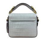 Chloé Mini Grey Croc Embossed C 2Way Bag