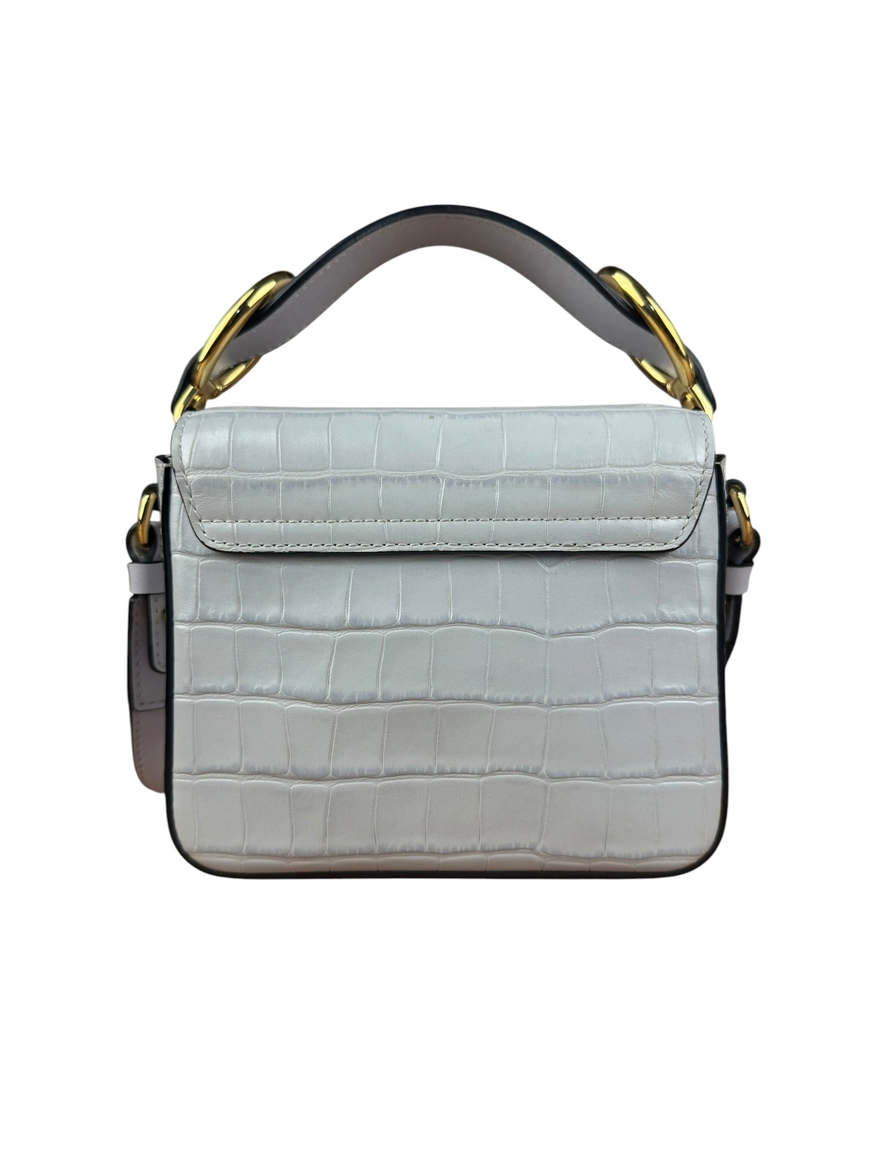 Chloé Mini Grey Croc Embossed C 2Way Bag