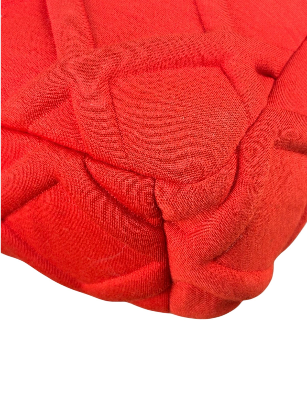 Chanel Red Quilted Leather Trim Jersey 19 Flap Bag 2019