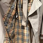 Burberry Long Button-Up Trench Coat