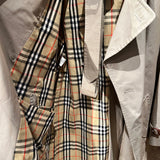 Burberry Long Button-Up Trench Coat