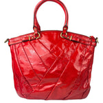 Coach Red Patent Leather Two-Way Bag