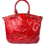 Coach Red Patent Leather Two-Way Bag