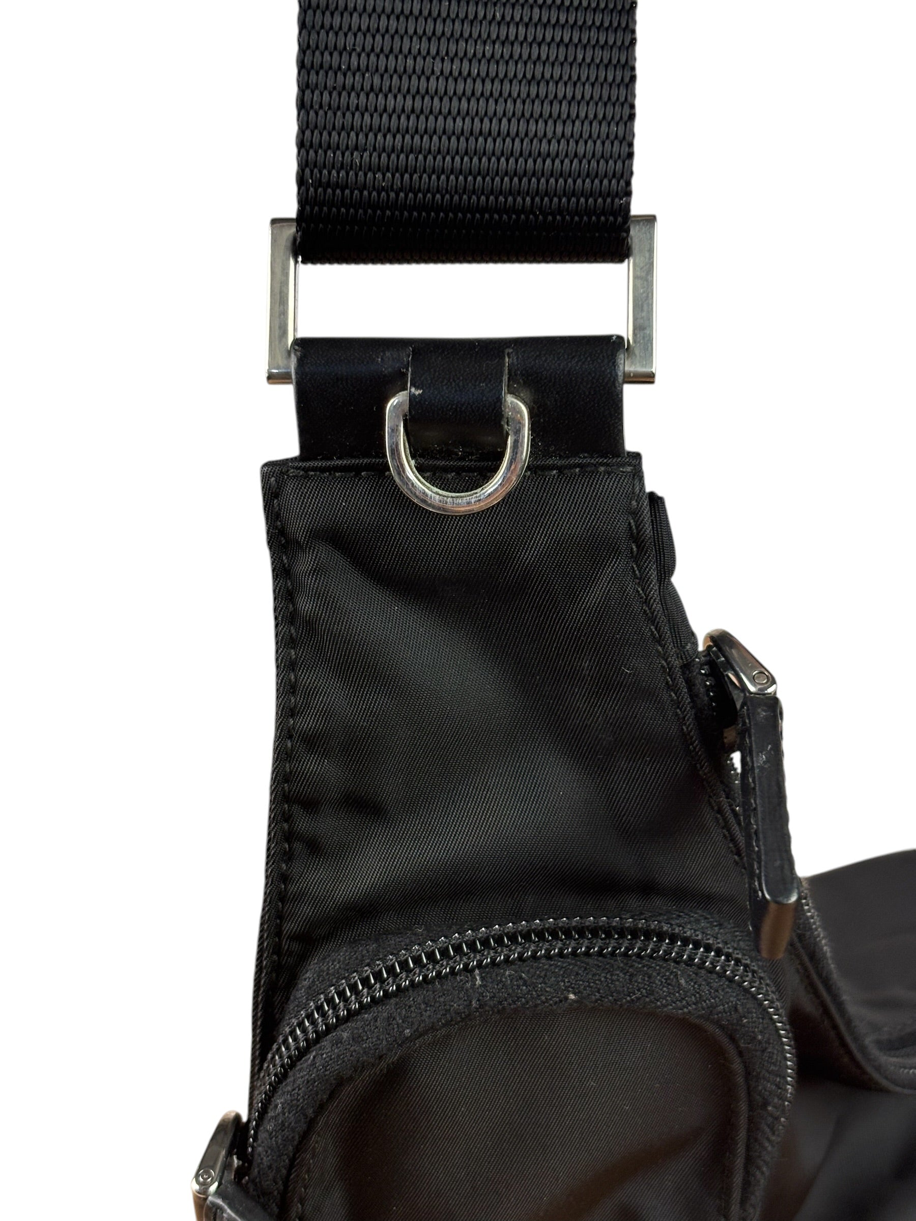 Prada Vintage Tessuto Nylon Asymmetrical Crossbody