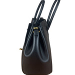 Balenciaga Black Leather Bel Air Carry All Two-Way Bag