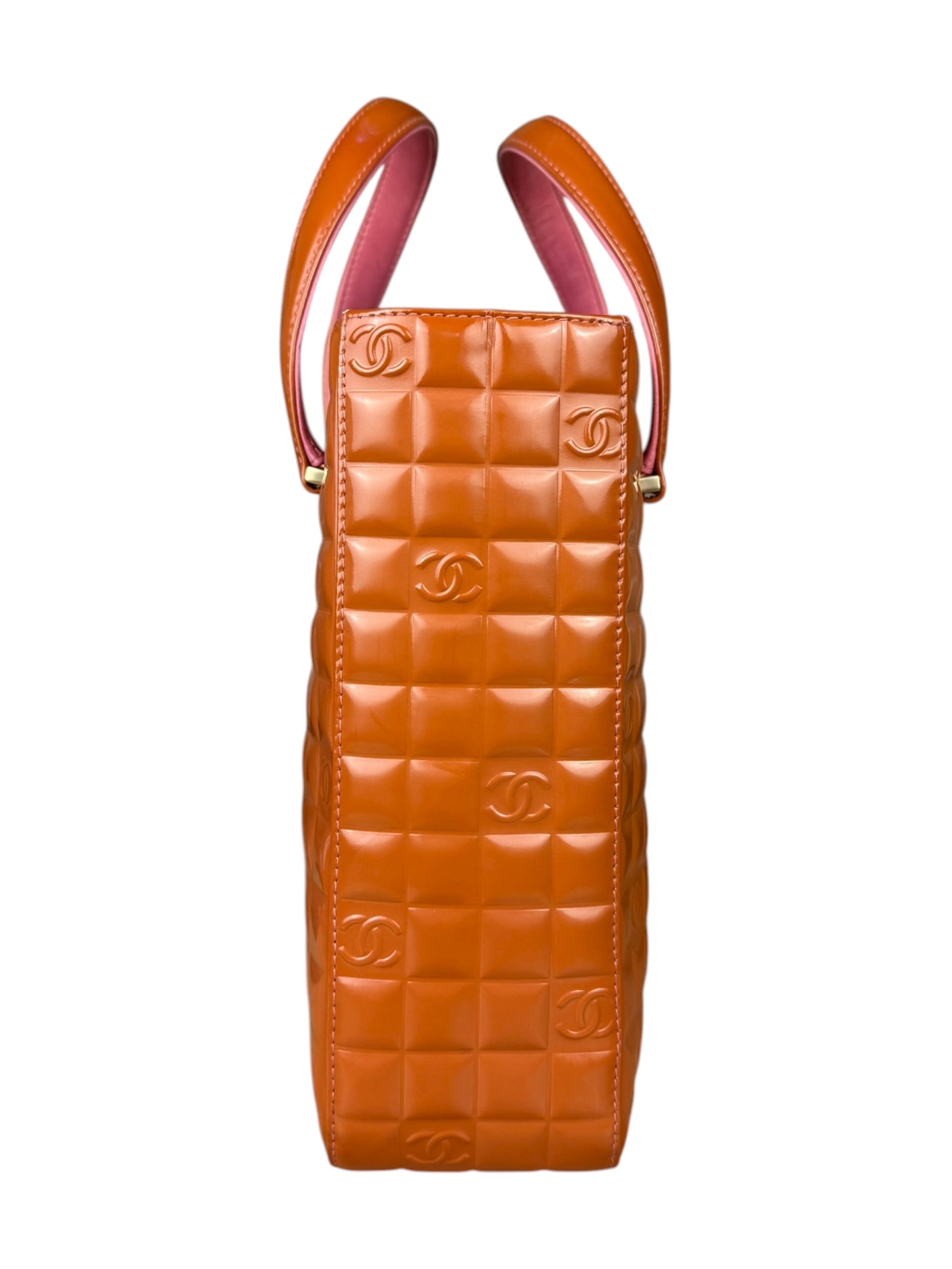 Chanel Chocolate Bar Patent Tote 2002