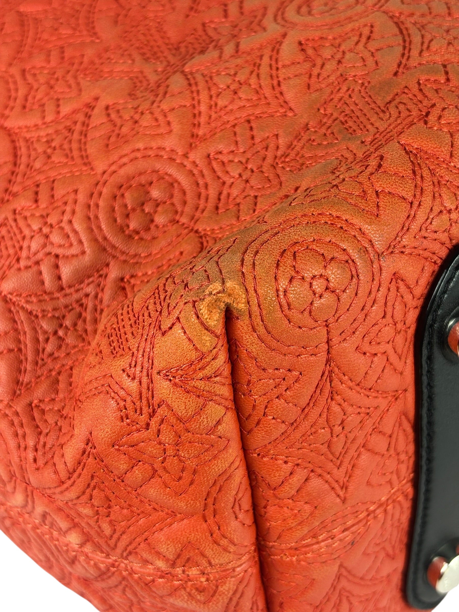 Louis Vuitton Red Antheia Hobo PM