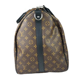 Louis Vuitton Black/Brown Monogram Keepall 55