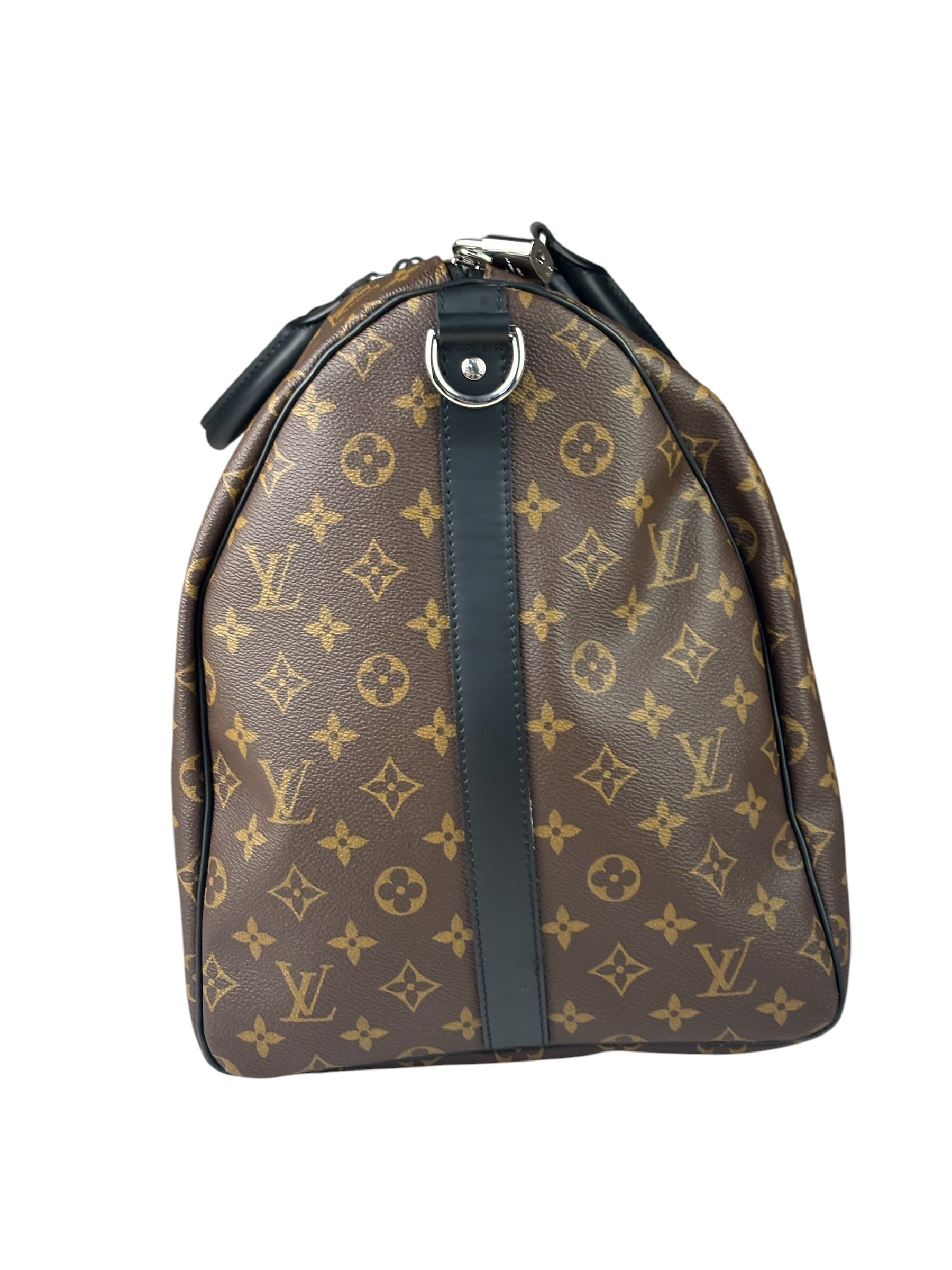 Louis Vuitton Black/Brown Monogram Keepall 55