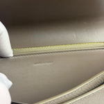 Celine Grey Leather Long Flap Wallet