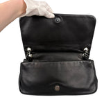Chanel Black Leather CC Mirrored Mosaic Flap Bag 2008
