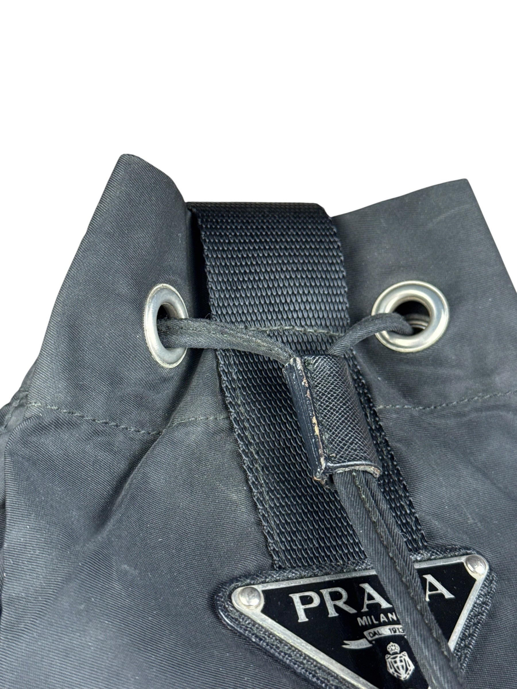 Prada Vintage Nylon Drawstring Crossbody Bag