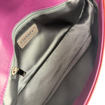 Chanel Burgundy Patent Leather Mademoiselle Bijoux Chain Flap Bag 2008