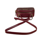 Chanel Burgundy Python Quilted Leather Vanity Two-Way Bag 2017