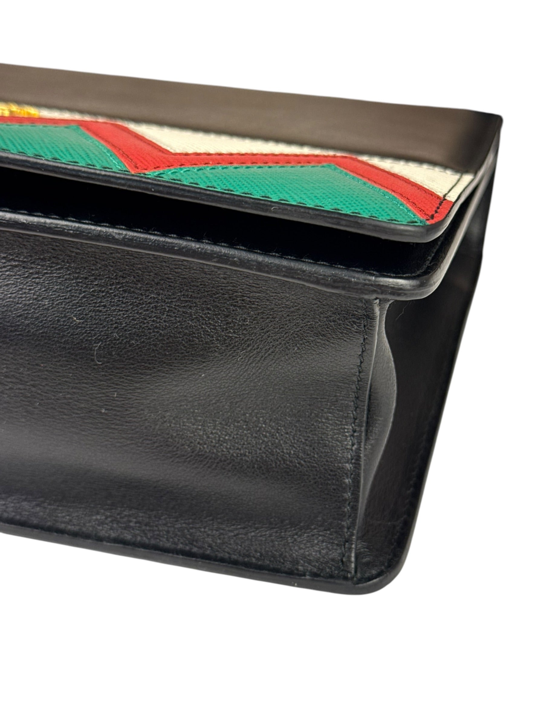 Prada Muilticolor Calfskin Esplanade Crossbody Bag