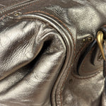 Chloe Metallic Gold Leather Paddington Handbag