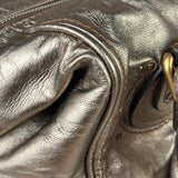 Chloe Metallic Gold Leather Paddington Handbag