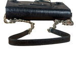 Balenciaga Black Croc Embossed Le City Clutch/Wallet