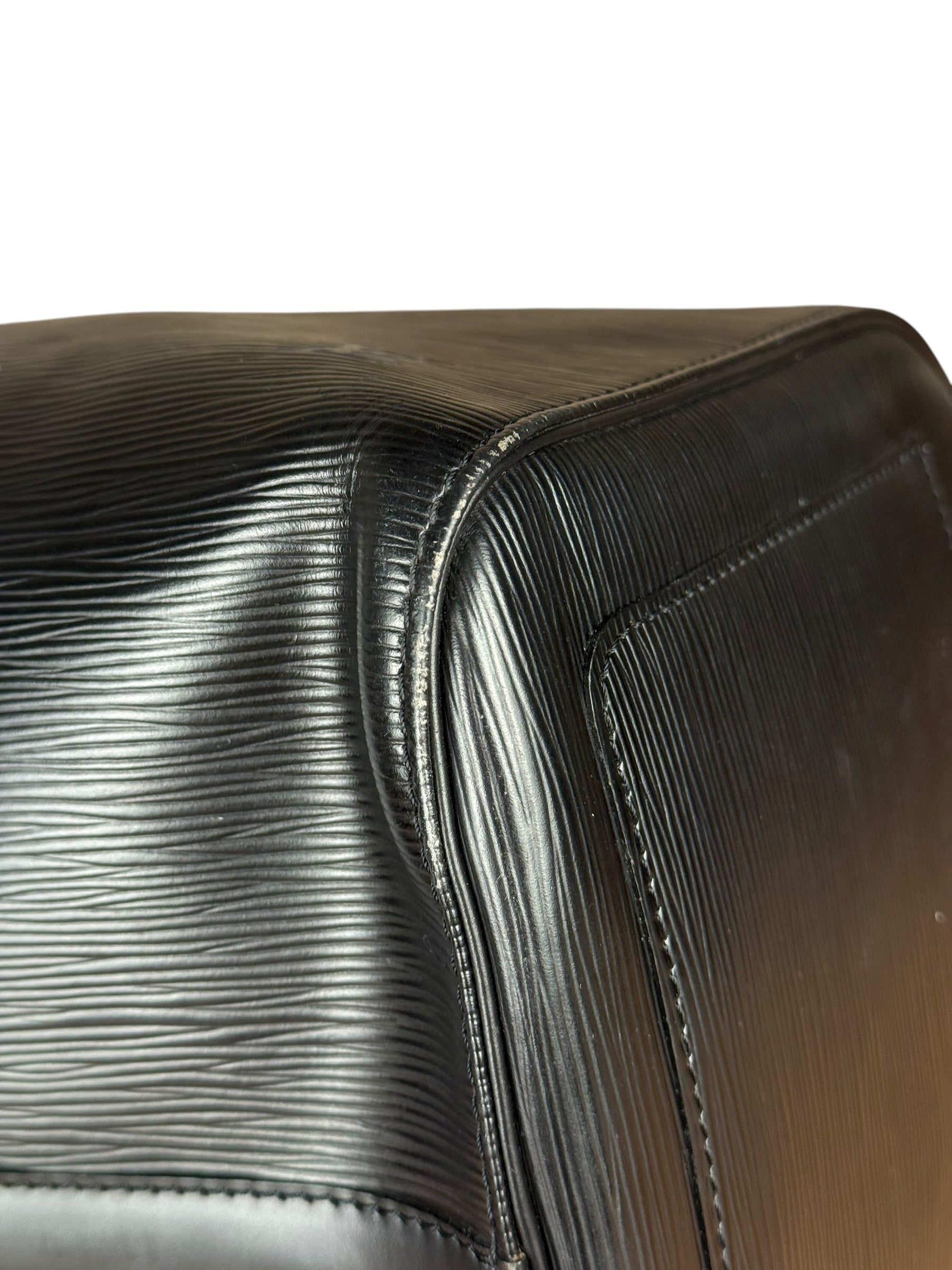 Louis Vuitton Noir Epi Leather Keepall 55