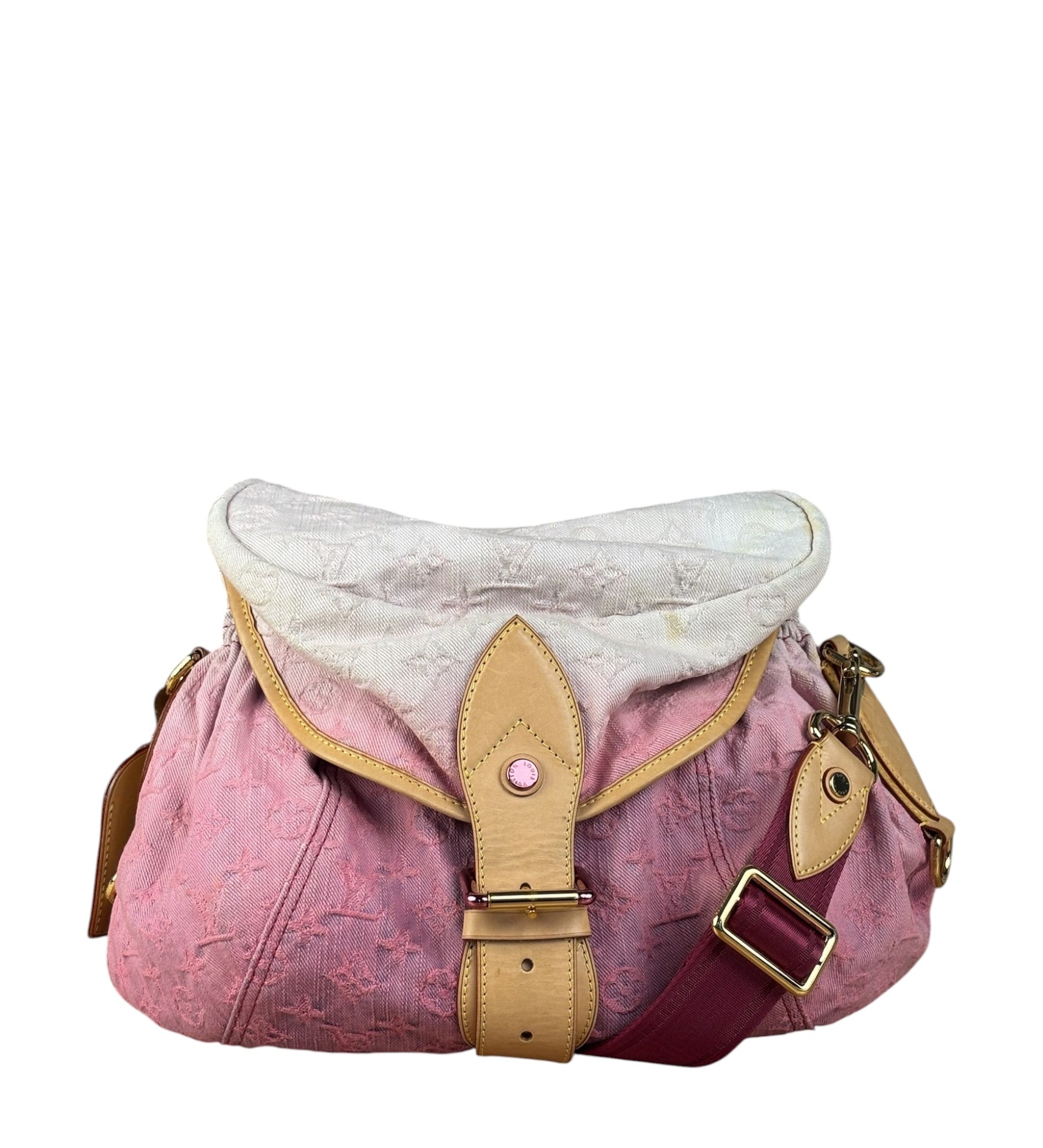 Louis Vuitton Pink Denim Monogram Sunshine Crossbody Bag