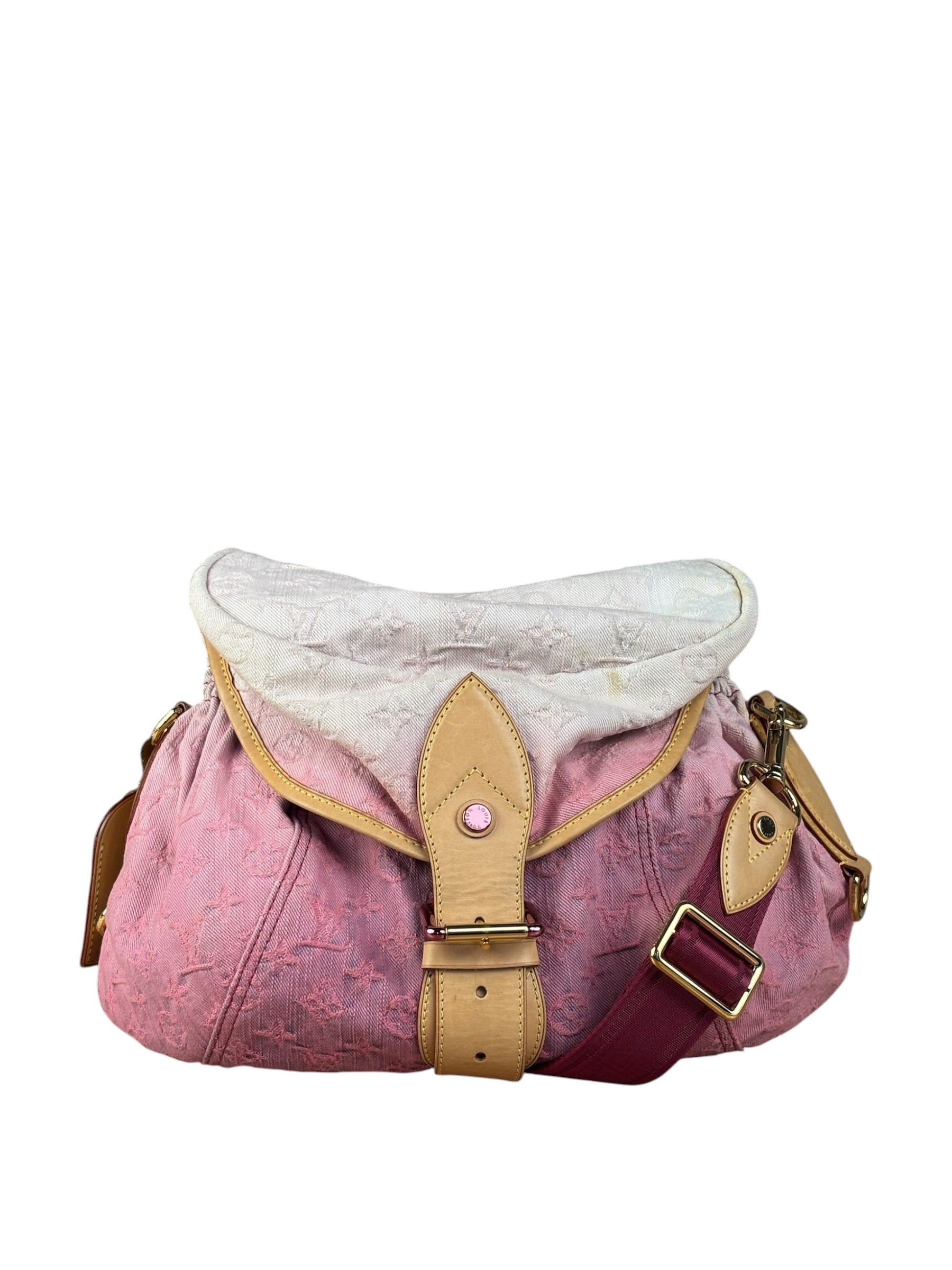 Louis Vuitton Pink Denim Monogram Sunshine Crossbody Bag