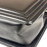 Chanel Black Calfskin Boy Flap Bag 2015