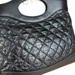 Chanel 31 Black Leather Quilted Shopping Clutch Shoulder Bag 2018