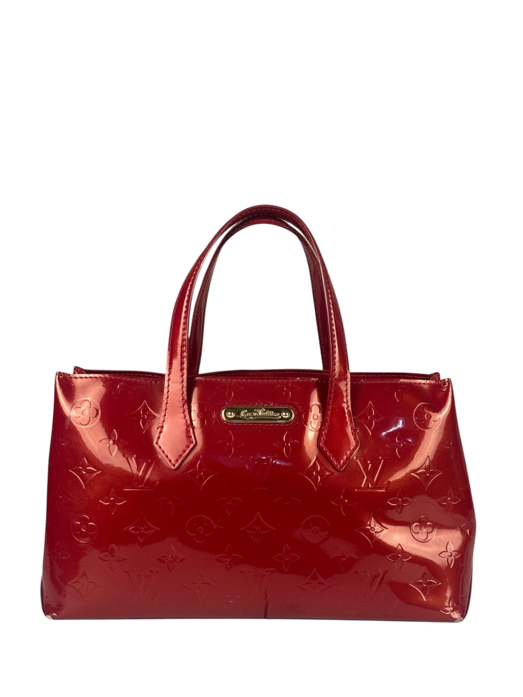 Louis Vuitton Monogram Red Vernis Wilshire PM