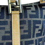 Fendi FF Canvas Top Handle Zip Tote