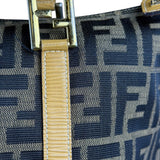 Fendi FF Canvas Top Handle Zip Tote