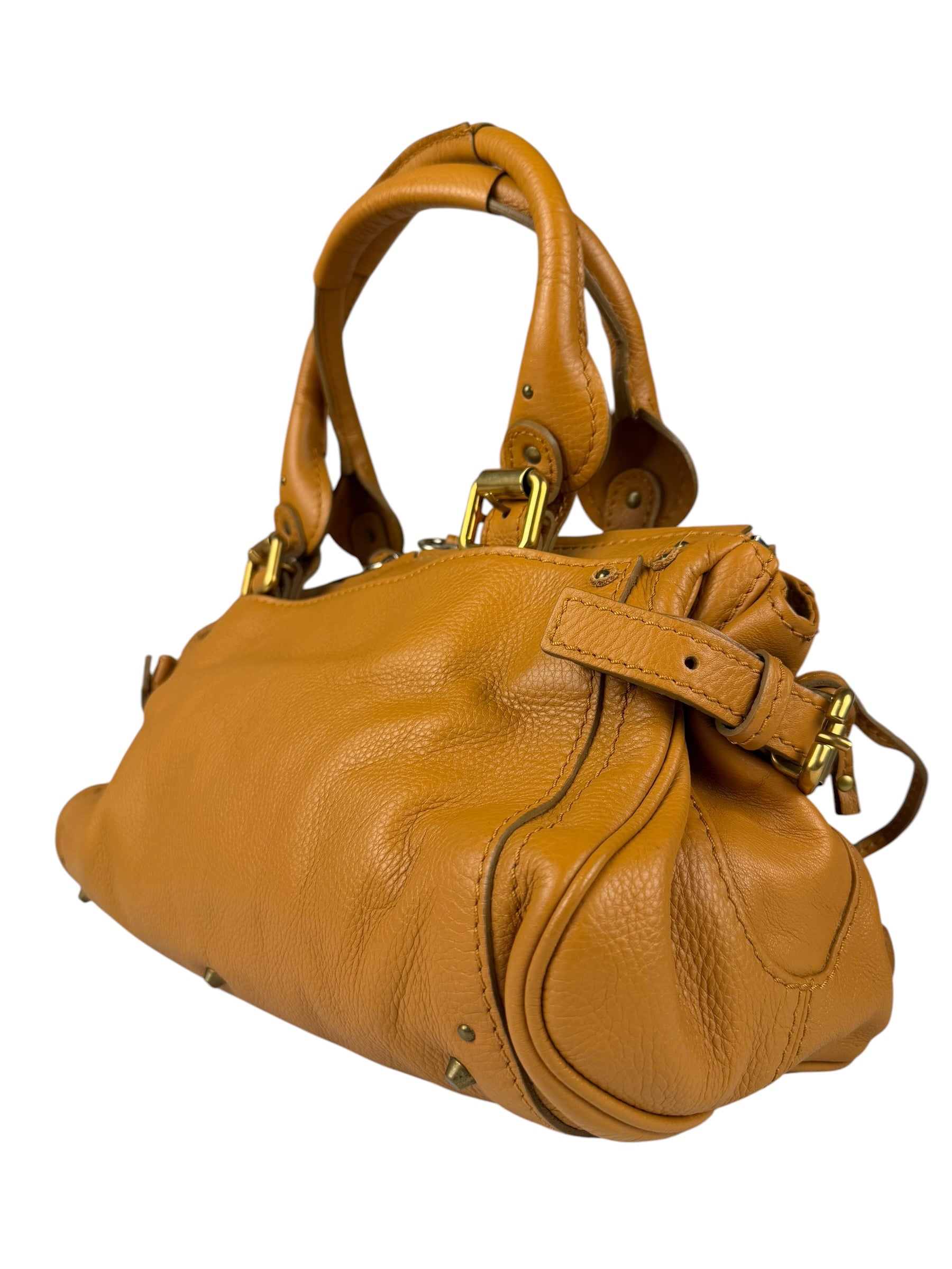 Chloe Tan Brown Leather Paddington Shoulder Bag
