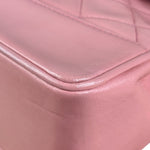 Chanel Vintage Pink Quilted Leather Trapezoid Flap Bag